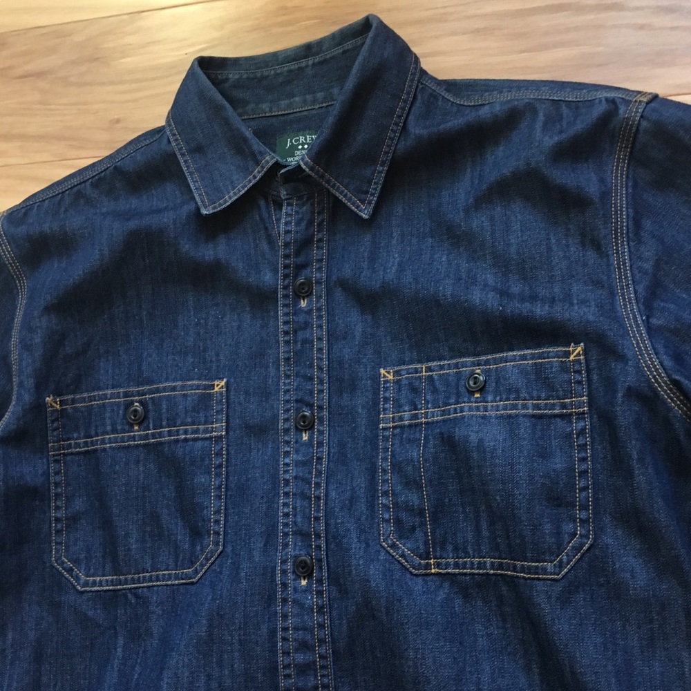 J Crew Denim Work Shirt - Medium